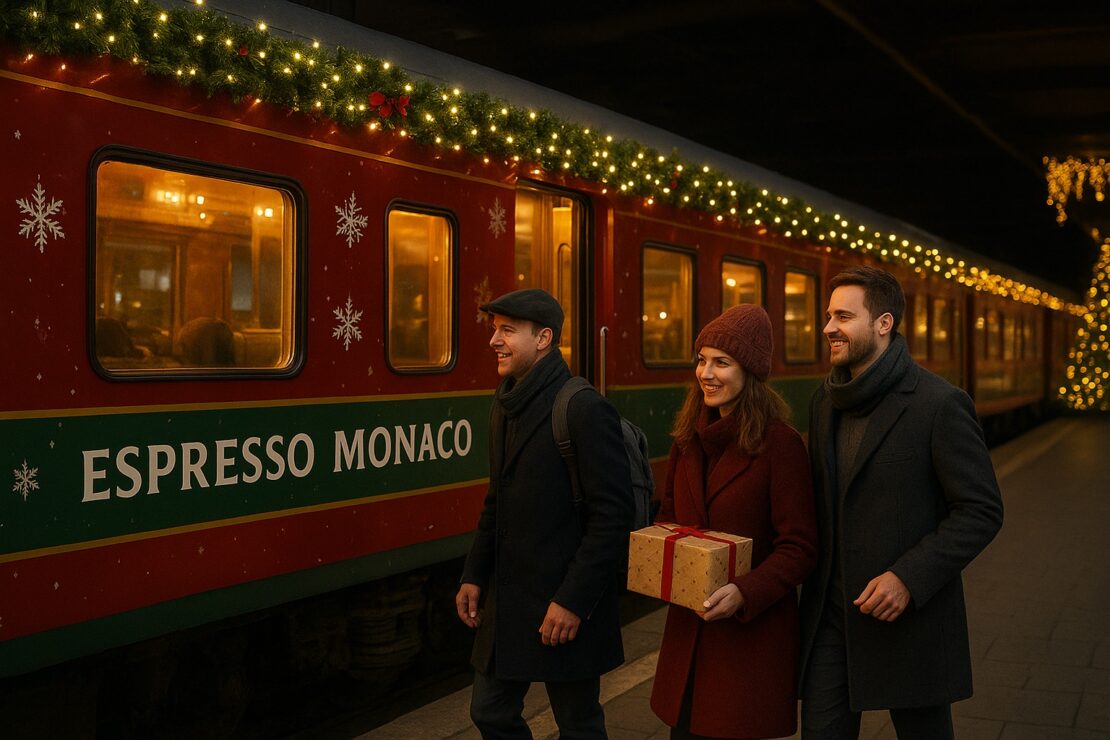 Trem noturno conecta Roma aos Mercados de Natal de Munique