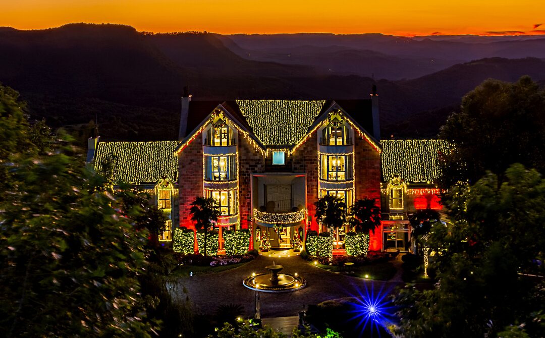 Decoração natalina no Castelo Saint Andrews