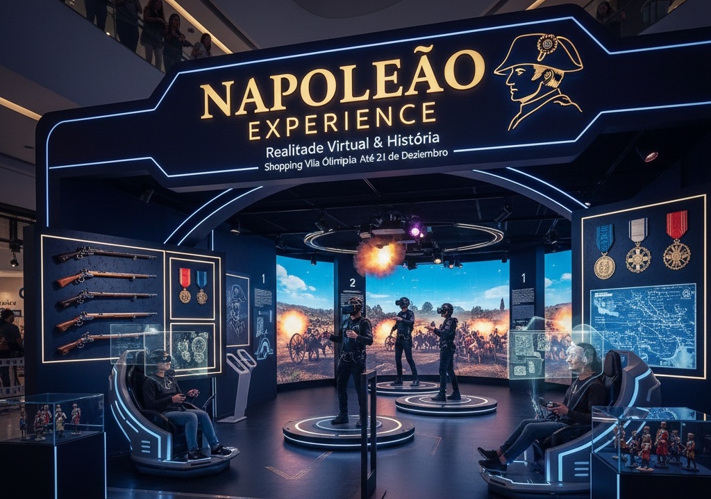 Napoleão Experience une realidade virtual e história em São Paulo