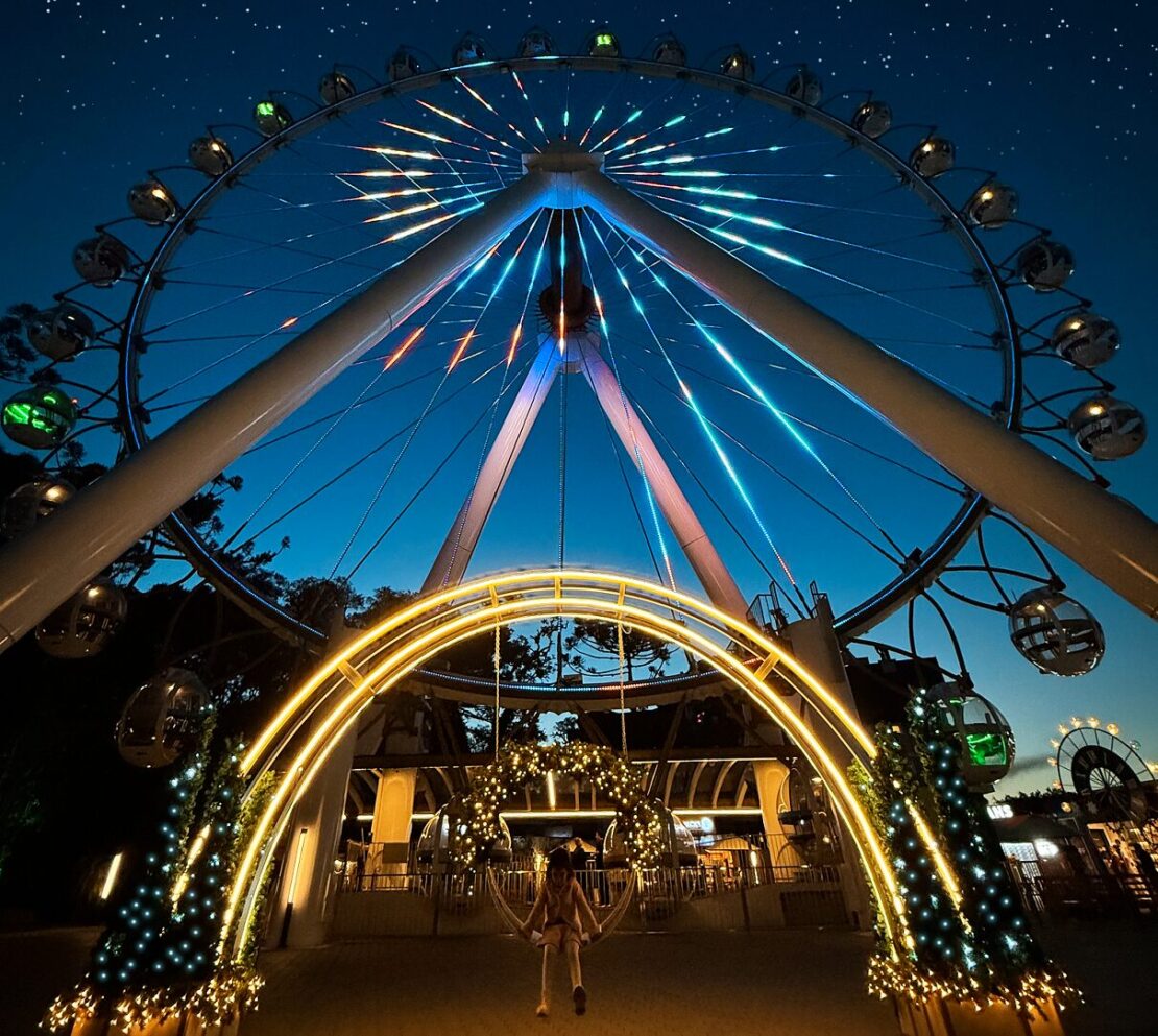 Luzes de Natal transformam noites na Roda Canela