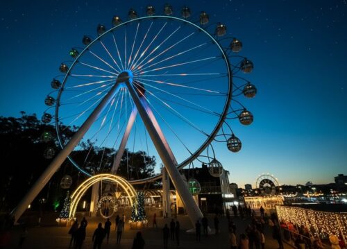 Luzes de Natal transformam noites na Roda Canela