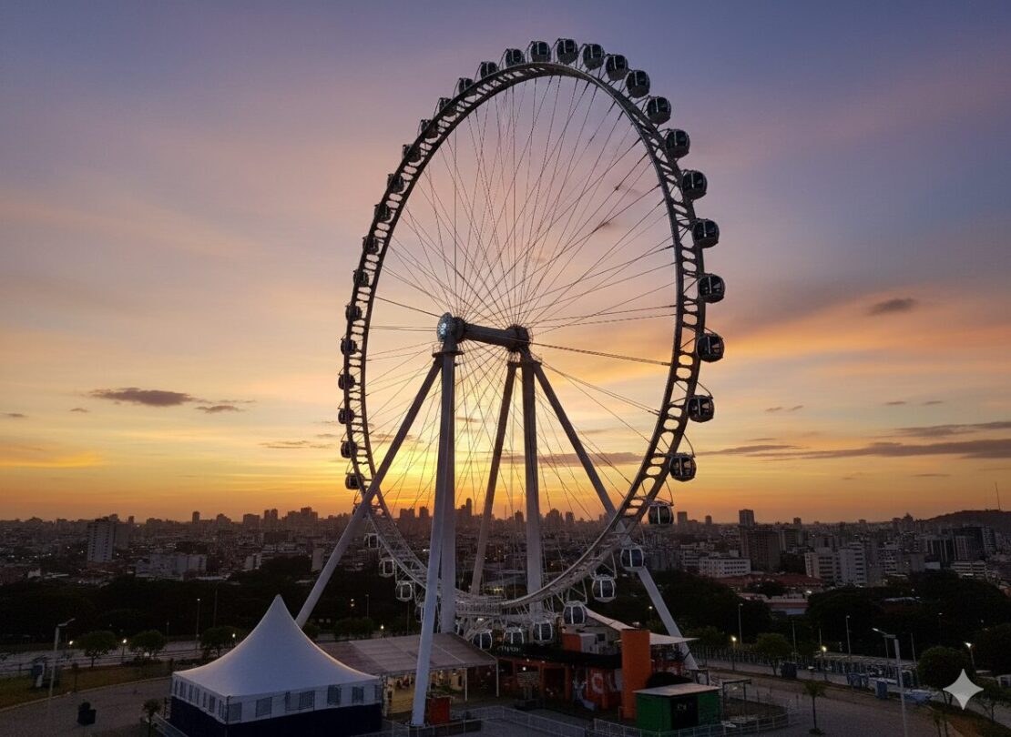 Roda Rico oferece vista panorâmica de São Paulo