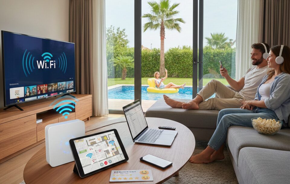 Wi-Fi é segunda comodidade mais buscada em hospedagens