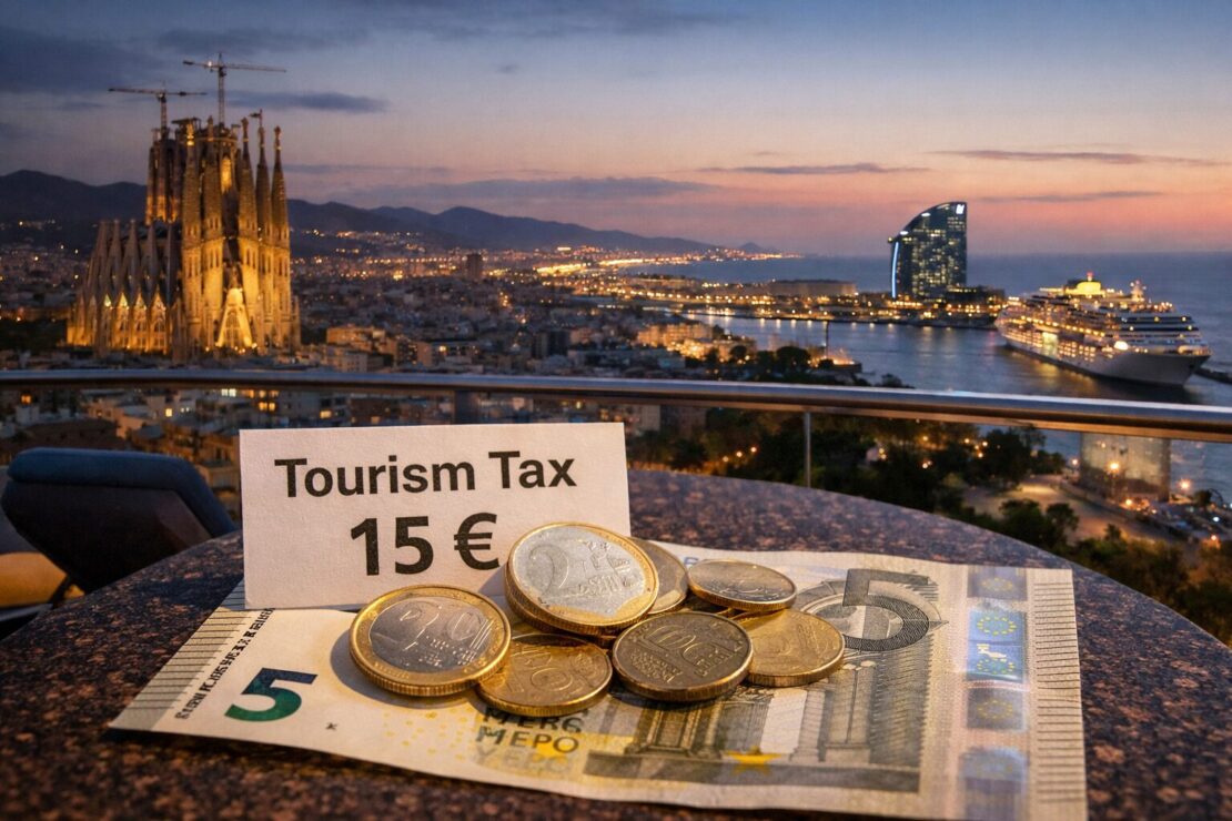 Catalunha duplica taxa turística e valor atinge 15 euros