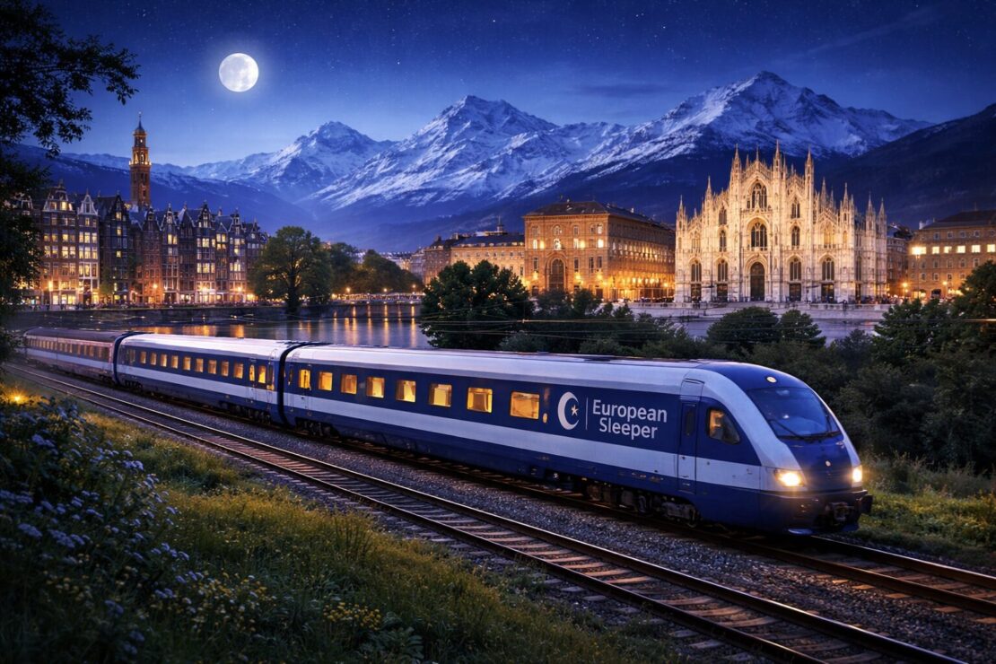 Trem noturno vai ligar Amsterdã e Milão