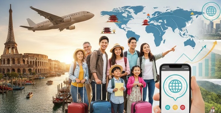 Turismo mundial atinge 1,5 bilhão de viagens em 2025