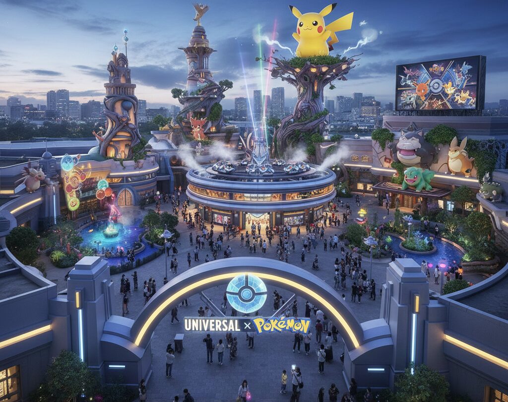 Universal e Pokémon anunciam expansão global de atrações