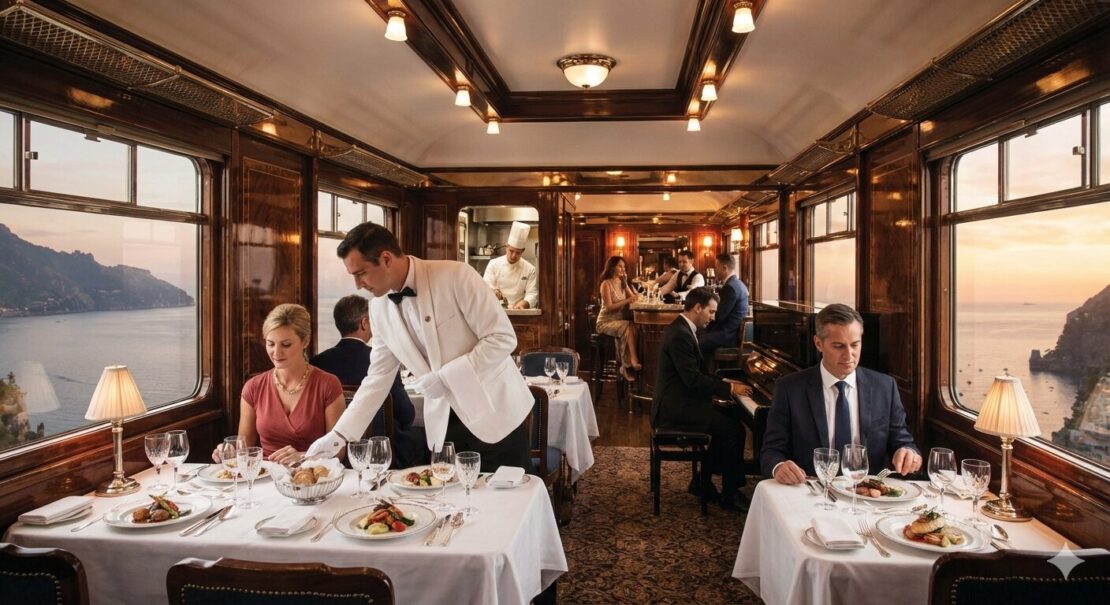 Histórico trem de luxo vai ligar Paris à Costa Amalfitana
