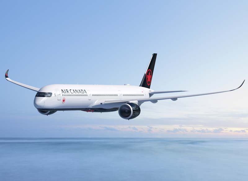 Air Canada recebe Airbus A350-1000 para rotas internacionais