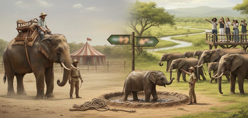 Turismo com elefantes muda e revela novo perfil de viajante