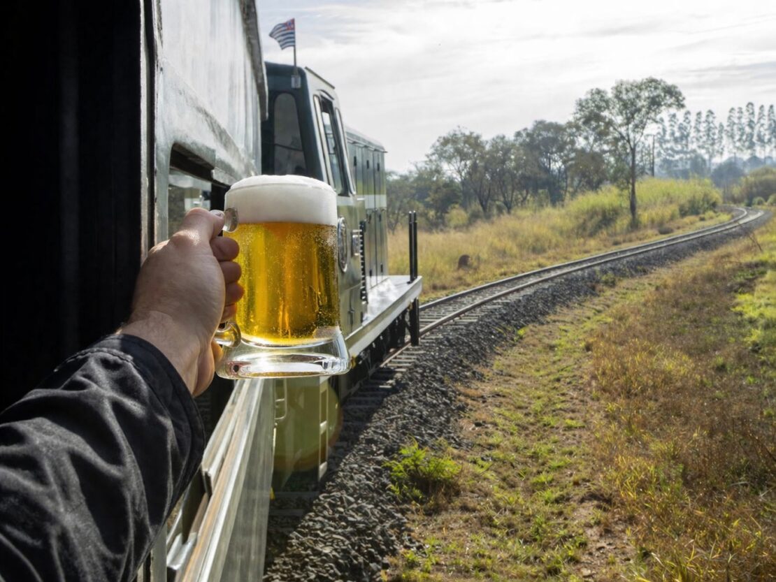 Beer Train com degustação de cervejas artesanais
