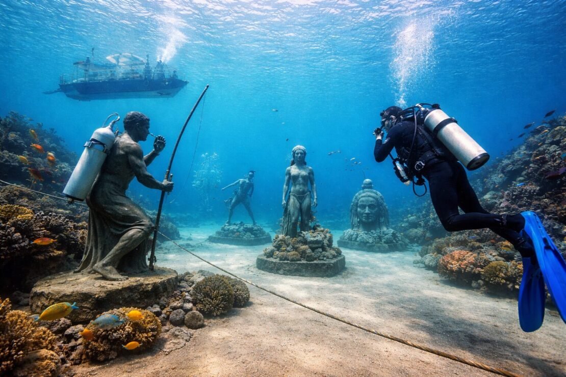 Litoral paulista ganha trilha subaquática inédita para mergulho