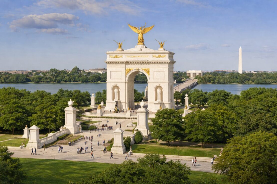 Trump propõe arco monumental e impulsiona turismo em Washington, DC